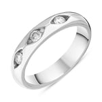 Platinum 0.30ct Diamond Wedding Band Ring