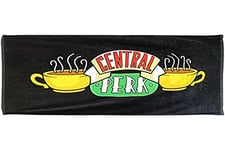 Groovy Towel 100% Official Merchandise Central Perk Serviette avec Logo 75 cm x 150 cm Produit Officiel Friends, Noir, 75x150cm