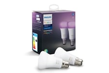 Hue ampoule connectée x2 White and Color Ambiance 10 Watt B22