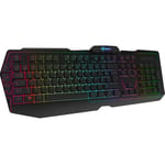 AWD-IT Nebula 7 Colour Keyboard with Pulsing Mouse and Mat AZERTY - **French**