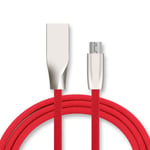 Cable Fast Charge Micro USB pour SAMSUNG Galaxy J3 2016 Smartphone Android Chargeur 1m Connecteur Recharge Rapide - ROUGE