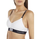 Calvin Klein BH CK96 String Bralette Hvit bomull X-Small Dame