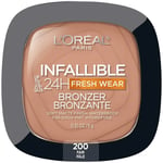 L'Oreal Infallible Up to 24H Fresh Wear Soft Matte Waterproof Bronzer- #200 Fair