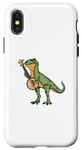 Coque pour iPhone X/XS Banjo Dinosaure Musique Country Music Bluegrass Banjo