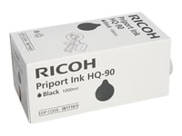 Ricoh Type Hq90 - 6-Pack - 1000 Ml - Svart - Original - Bläckpatron - För Priport Hq7000, Hq9000