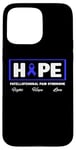 Coque pour iPhone 15 Pro Max Ruban bleu – Hope Sensibilisation au syndrome de douleur fémorale patellulaire