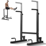 VEVOR Barre Dips, Capacité de 227 kg, Station de Dips Très Résistante avec Hauteur Réglable, Station de Barre d'Entraînement de Fitness, Barres Parallèles pour l'Entraînement de Force à la Maison