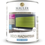 Peinture de rénovation et décoration des radiateurs, directe sans sous-couche : Mauler Déco Radiateur - ral 9005 Noir foncé - 1L - ral 9005 Noir foncé