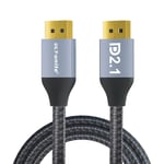 DP2.1 Cable 2m Câble DisplayPort 2.1, 16K, 60Hz, 8K, 120Hz, 80Gbps, DP 2.0, HDCP, DSC, 1 InspecDisplay, Port 2, 1 rette, Compatible FreeDivig-DiviMonitor ""Nipseyteko