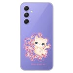 coque galaxy A14 5G chat et fleur de cerisier