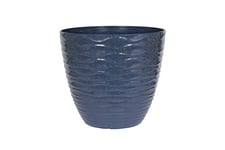 Plant Avenue Plastic Plant Pot, Blue, 38cm Dia