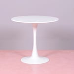 Furnmod Design Your Space - Nest Dream - Table à manger ronde design (90cm) - Stratus - Blanc