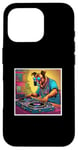 iPhone 16 Pro Dog Music DJ Turntables Mixing Vinyl Record Party Graphic Case