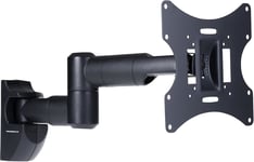 Universal Swing Arm TV Wall Bracket 23"-43" VESA Tilt -20° to +20° Black