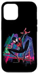 Coque pour iPhone 12/12 Pro Marvel Spider-Man Miles Morales Graffiti City