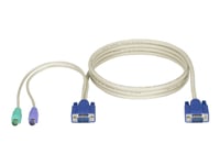 Black Box Servswitch Cpu Cable - Tangentbords-/Video-/Muskabel - Hd-15 (Vga) (Hane) Till Ps/2, Hd-15 (Vga) (Hane) - 1.8 M - För P/N: Kv9208a, Kv9216a, Kv9304a-R2, Kv9308a-R2, Kv9316a-R2, Kv9404a, Kv9408a, Kv9416a