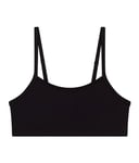 Petit Bateau Femme A0bju Brassières Sans Manches, Noir, S EU