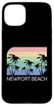 Coque pour iPhone 15 Plus Newport Beach California Surf Vintage Cali SoCal Orange Co