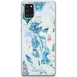 Babaco ERT GROUP mobile phone case for Samsung A21s original and officially Licensed pattern Flowers 026 optimally adapted to the shape of the mobile phone, case made of TPU