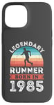 Coque pour iPhone 15 Legendary Runner born 1985 40e anniversaire cadeaux course