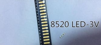 100 pièces pour LG SMD 8520 LED rétro-éclairage 0.5W 3V blanc froid 50-55LM TV Application