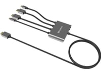 Sandberg All-In-1 Display Adapter Hub - Videokort - Hdmi, 24 Pin Usb-C, Displayport, Mini Displayport Hane Till Hdmi Hane - 2.3 M - 4K60hz Stöd