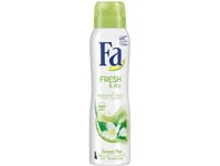 H Fa Deo Spray Fresh&Amp Dry Green Tea 150Ml Top