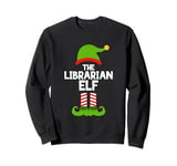 Funny The Librarian Elf Christmas Family Pajama Library Sweatshirt