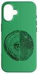 Coque pour iPhone 16 Anneaux d'arbre et empreintes de doigts