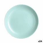 Assiette plate Luminarc Pampille Turquoise verre [25 cm] [24 Unités]