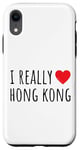 Coque pour iPhone XR J'aime vraiment Hong Kong