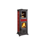 Poêle à bois avec four - la Nordica Gemma Forno 5.0 Ceramica 7.3 kW Bordeaux