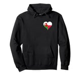 Polish Welsh? A Small Flag in Heart for Poland Wales Pullover Hoodie