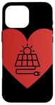 Coque pour iPhone 16 Pro Max Panneau Solaire En Forme De Coeur Symbole De L'amour