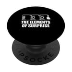 BOO B O O THE ELEMENTS OF SURPRISE - Mème tableau périodique amusant PopSockets PopGrip Adhésif