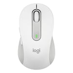 Logitech Signature M650 Wireless Mouse Off White Bluetooth Silent Customizable Med