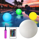 Uppblåsbar badboll med LED-ljus - Poolparty, Simma, Vattenspel, Leksaker