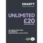 SMARTY Unlimited SIM Only 1-month flexible plan