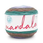 Lion Brand Yarn Mandala, fil multicolore pour tricot, crochet et artisanat, bowser, 1 pièce