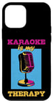 Coque pour iPhone 12 mini Karaoke is my therapy, Funny Karaoké Party Night