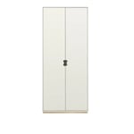 Asplund - Snow Cabinet F D30 Covered Doors - White, Ek Sockel - Vitrinskåp - Vit - MDF/Trä