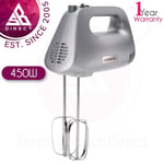 Kenwood Electric Whisk Hand Mixer│Stainless Steel│450w│5 Speed│Lightweight│InUK