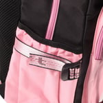 Travel Backpack With USB Charging Port And Headphone Hole Casual Bag Black Pink