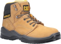 Caterpillar Mens Safety Boots Striver Leather Lace Up yellow UK Size