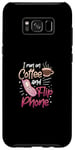 Coque pour Galaxy S8+ Coffee Addict Latte Lovers 90S Téléphone portable vintage à clapet