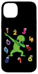 iPhone 14 Plus Dab Dabbing Alien Cute Funny Maths Day Numbers Day Case