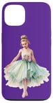 Coque pour iPhone 13 Ballerine Tutu de danse lyrique Vert clair