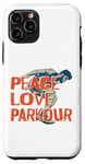 iPhone 11 Pro Parkour Free Running Traceur Vintage Peace Love Parkour Case