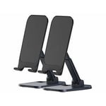 2 Supports Universels Pliables Et Inclinables Pour Smartphone Et Tablette