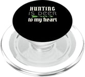 Funny Hunting Is Deer To My Heart Hunter Season For Her Hunt PopSockets PopGrip for MagSafe